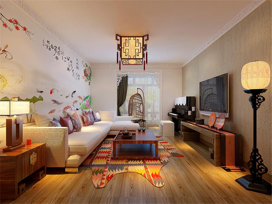 金輝·悅府80平新中式風(fēng)格設(shè)計(jì)方案