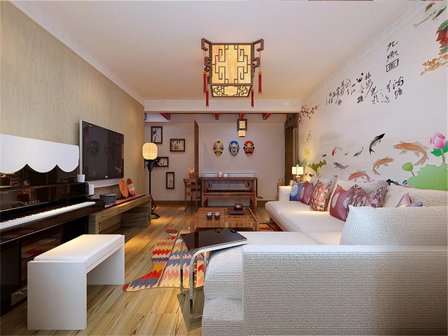 金輝·悅府80平新中式風(fēng)格設(shè)計(jì)方案
