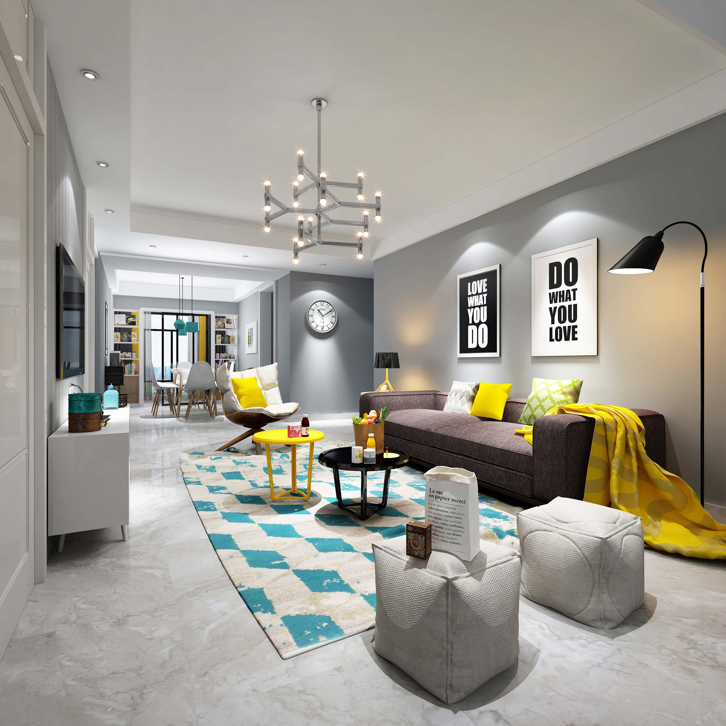 陽(yáng)光城麗茲公館135平米北歐混搭