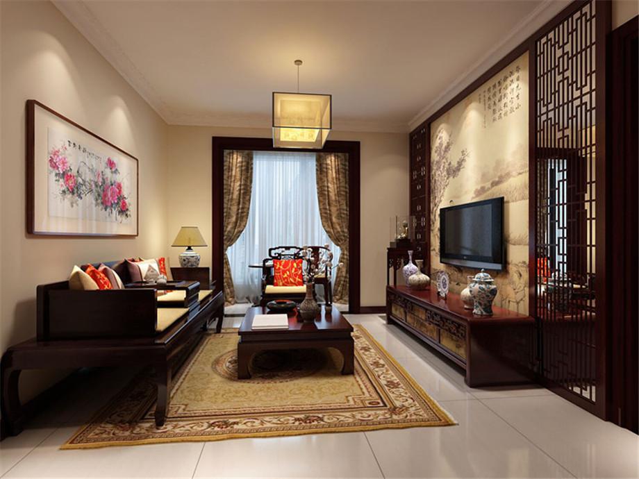 金輝·悅府80平新中式風格設計方案