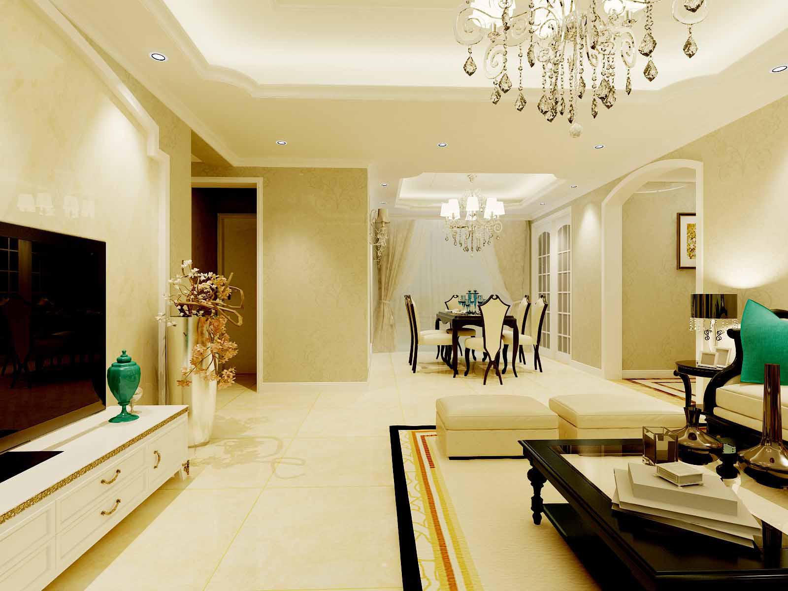 紫薇東進(jìn)150平米簡(jiǎn)歐風(fēng)格設(shè)計(jì)方案