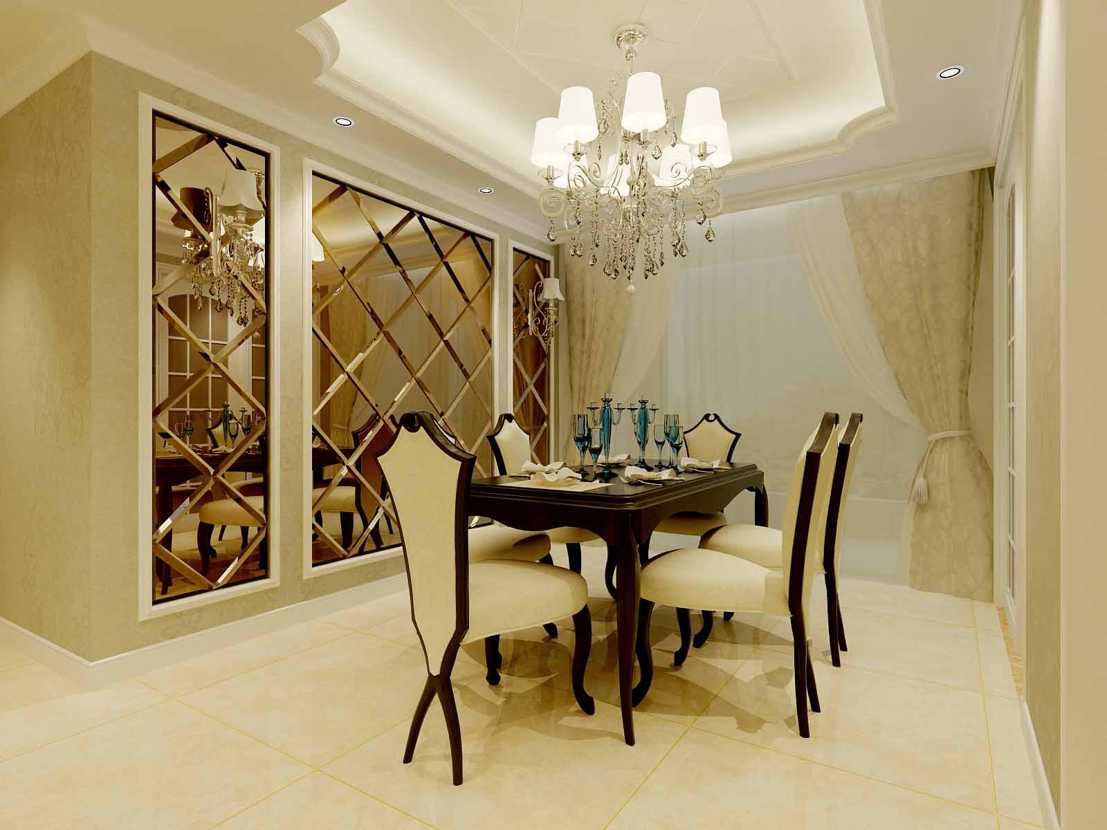 紫薇東進(jìn)150平米簡(jiǎn)歐風(fēng)格設(shè)計(jì)方案