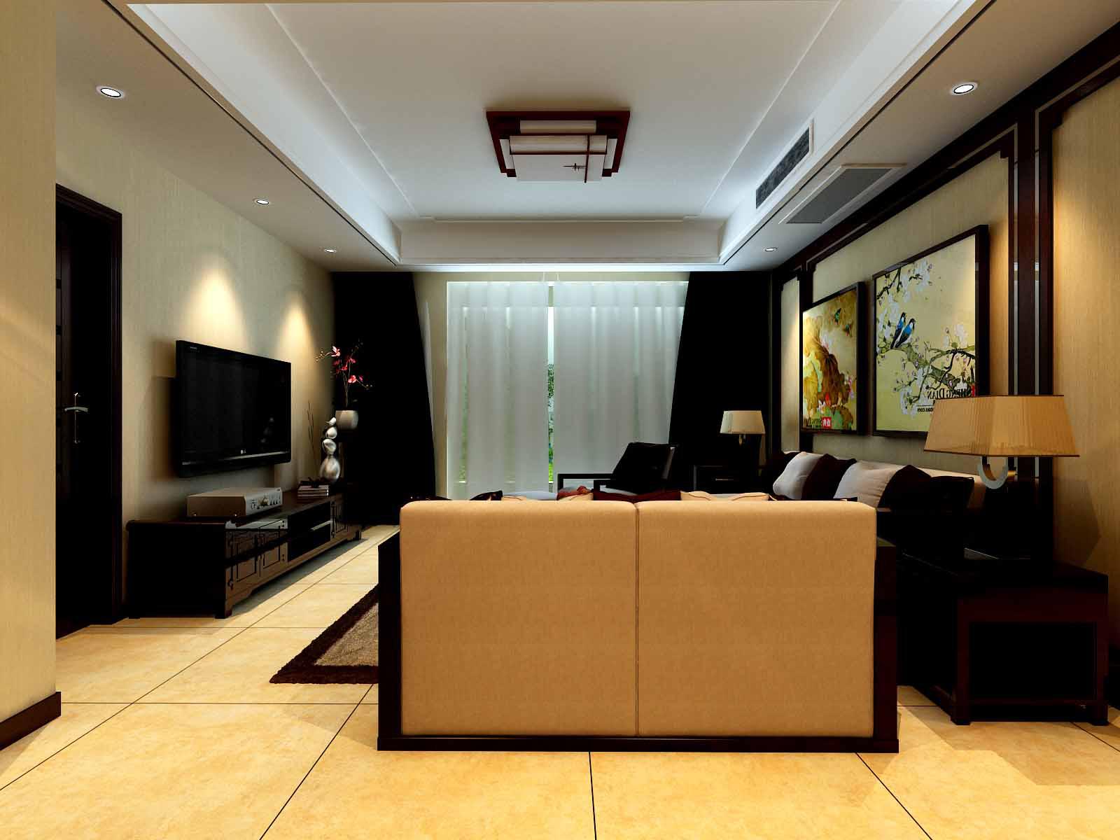 綠地曲江名城小區(qū)150平米新中式風格設計方案