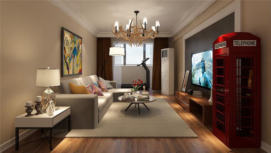 萬象春天小區(qū)140平美式風(fēng)格設(shè)計(jì)方案