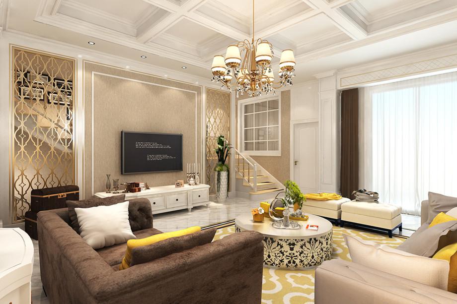 浐灞半島212平米輕奢美式設(shè)計風(fēng)格
