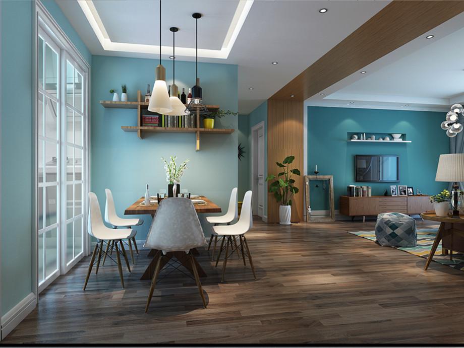 國色天香96平米北歐混搭設(shè)計風(fēng)格