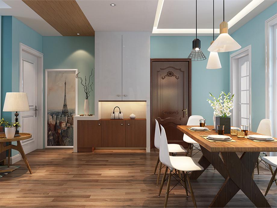 國色天香96平米北歐混搭設(shè)計風(fēng)格