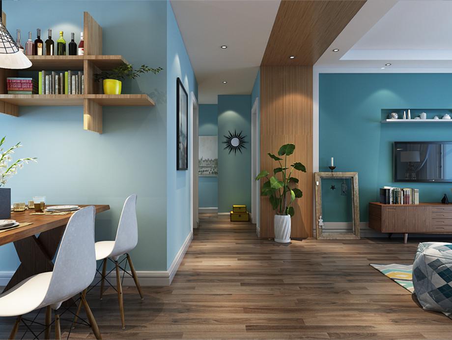 國色天香96平米北歐混搭設(shè)計風(fēng)格