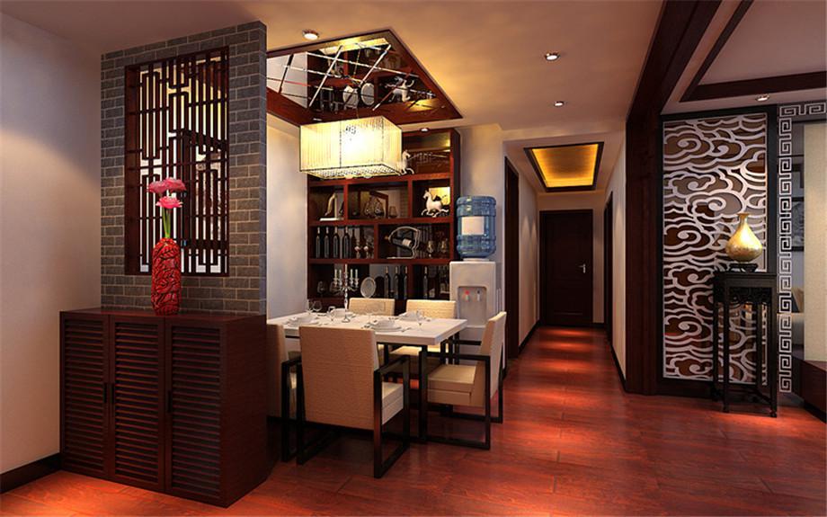 萬象春天小區(qū)140平新中式風格設計方案