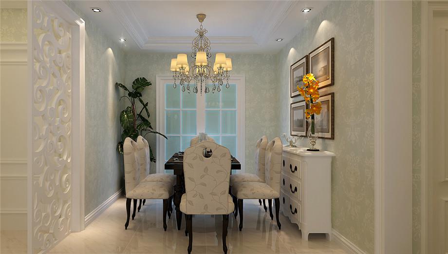 西岸國際花園130平簡歐風(fēng)格設(shè)計(jì)方案