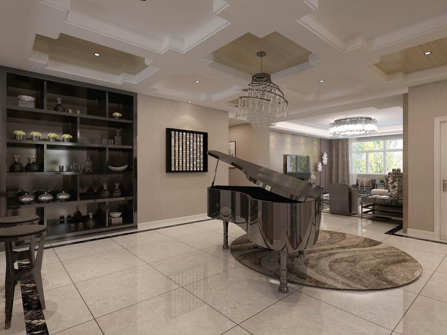 中建國熙臺—200平方米—新中式風格