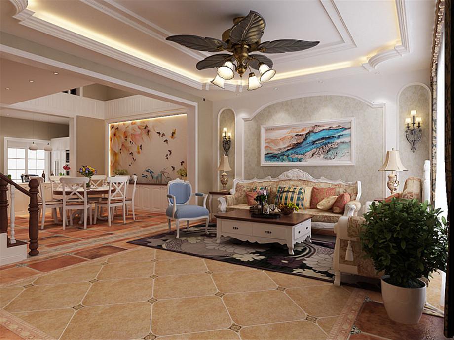 政法大學(xué)家屬院190平美式風(fēng)格設(shè)計(jì)方案