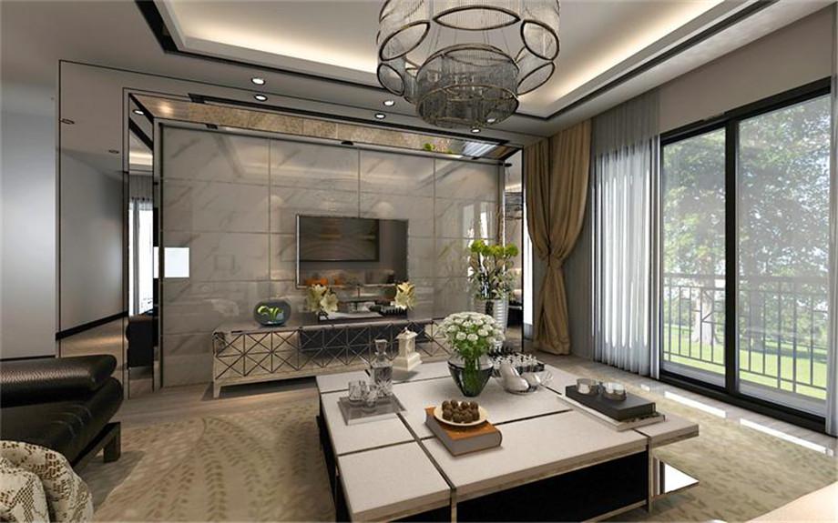 萬象春天小區(qū)120平簡約風格設計方案