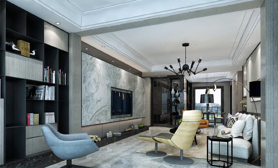 金地褐石公館115簡(jiǎn)約