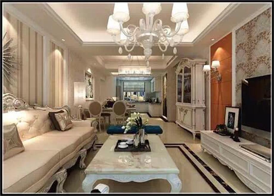 綠地城120平歐式風(fēng)格設(shè)計(jì)案例