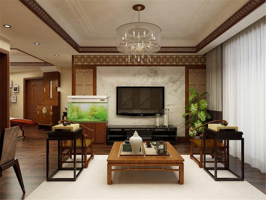 天朗大興郡130平米新中式風(fēng)格設(shè)計(jì)方案