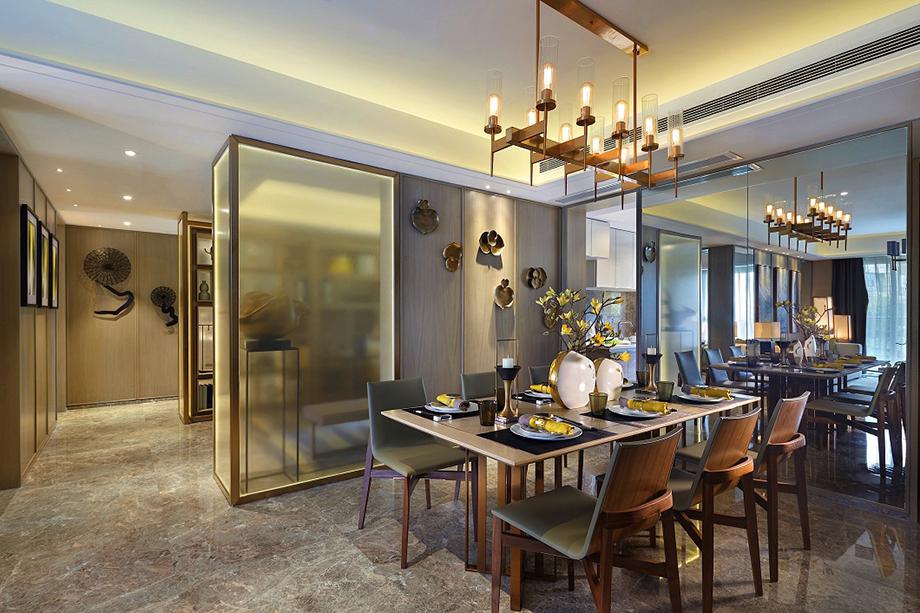 綠地城120平方米現(xiàn)代簡約設(shè)計案例