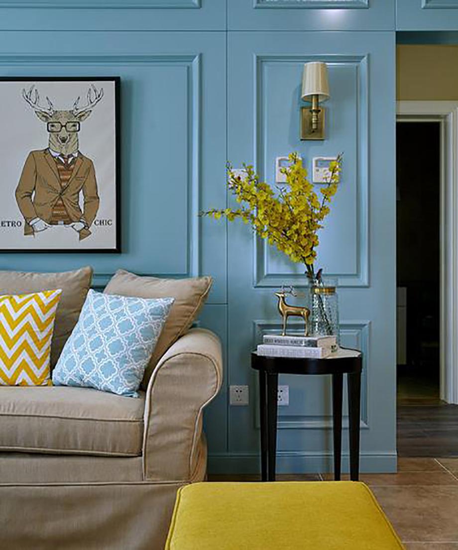 西安逸翠園150㎡美式風(fēng)格設(shè)計案例