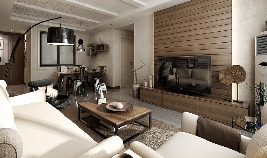 依云小鎮(zhèn)/89平米/工業(yè)風格