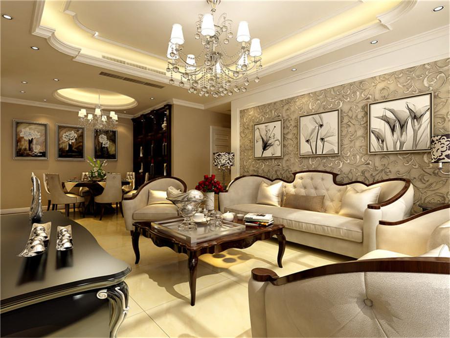 光華小區(qū)120平美式風格設(shè)計方案