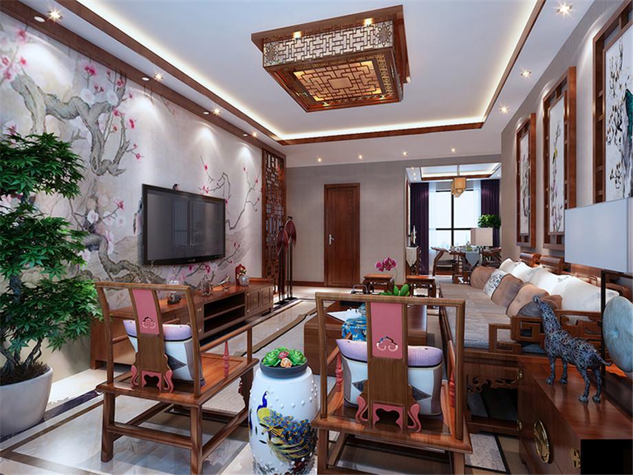 錦園君逸100平新中式風(fēng)格設(shè)計方案