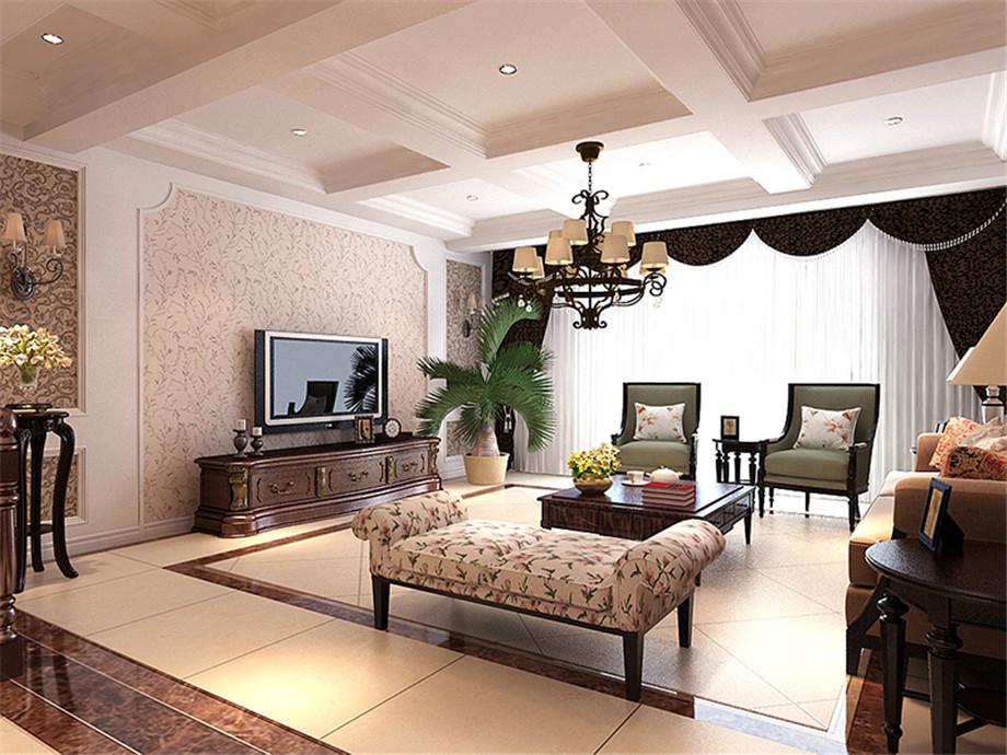 楓葉新都市140平歐式風(fēng)格設(shè)計(jì)方案