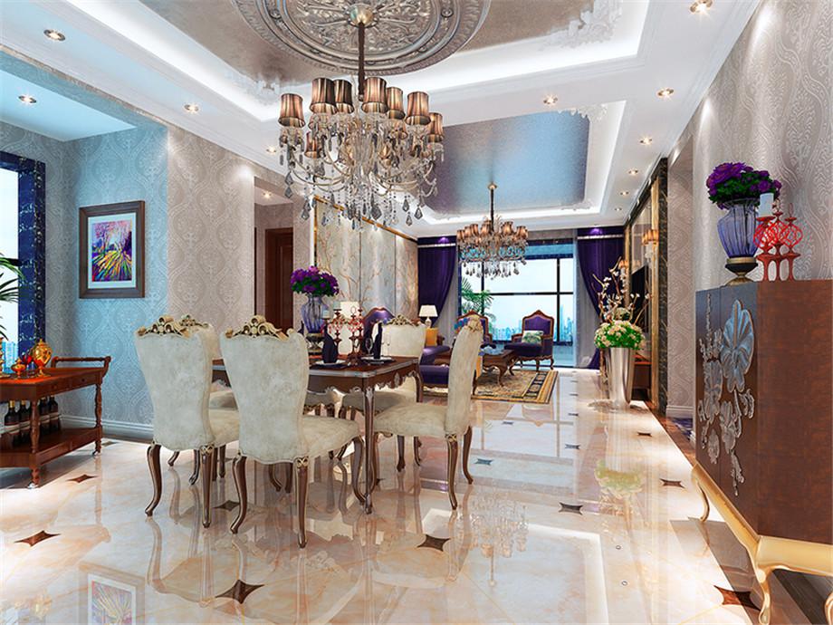 金輝天鵝灣140平美式風(fēng)格設(shè)計(jì)方案