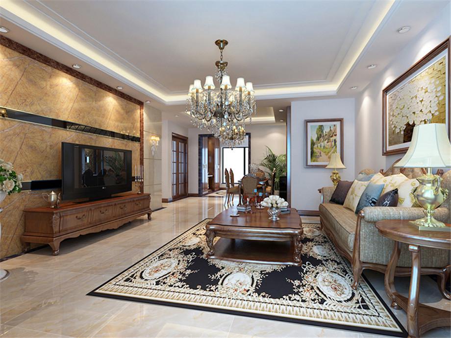 楓葉新都市140平歐式風(fēng)格設(shè)計方案