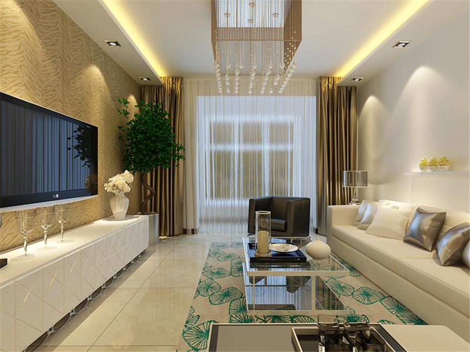 曲江金水灣90平簡約風(fēng)格設(shè)計方案