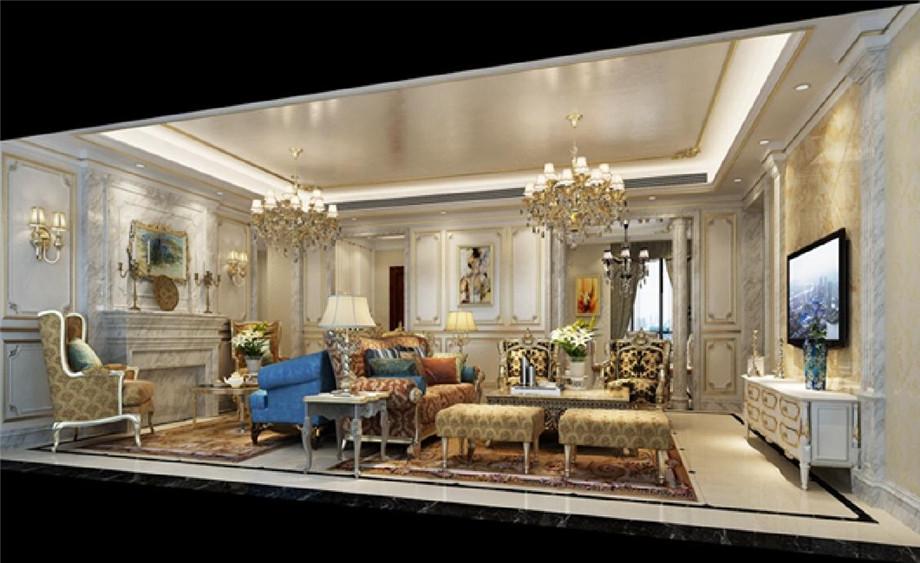 鑫苑大都匯140平米歐式設計方案