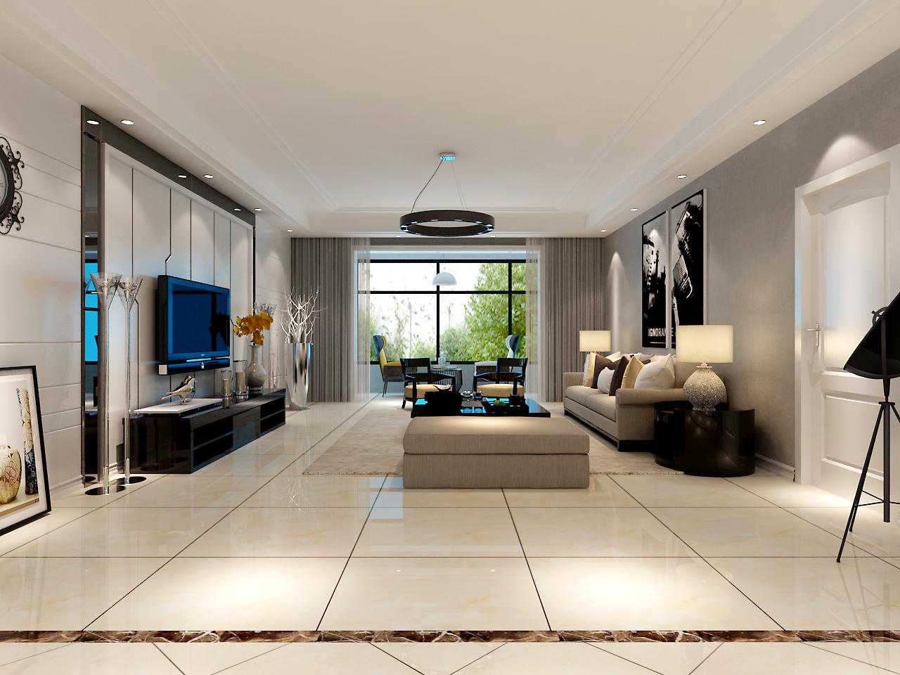 坤元TIME小區(qū)131平米現(xiàn)代簡約風格設計方案