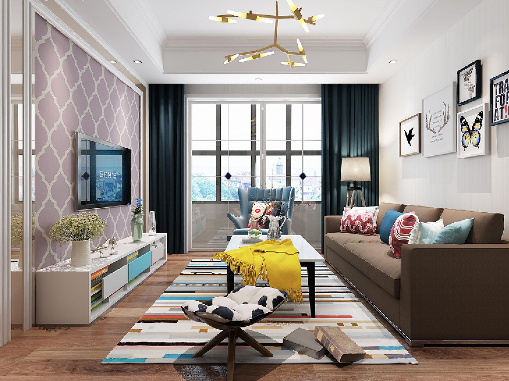 金輝c園小區(qū)91平米簡約風(fēng)格設(shè)計方案