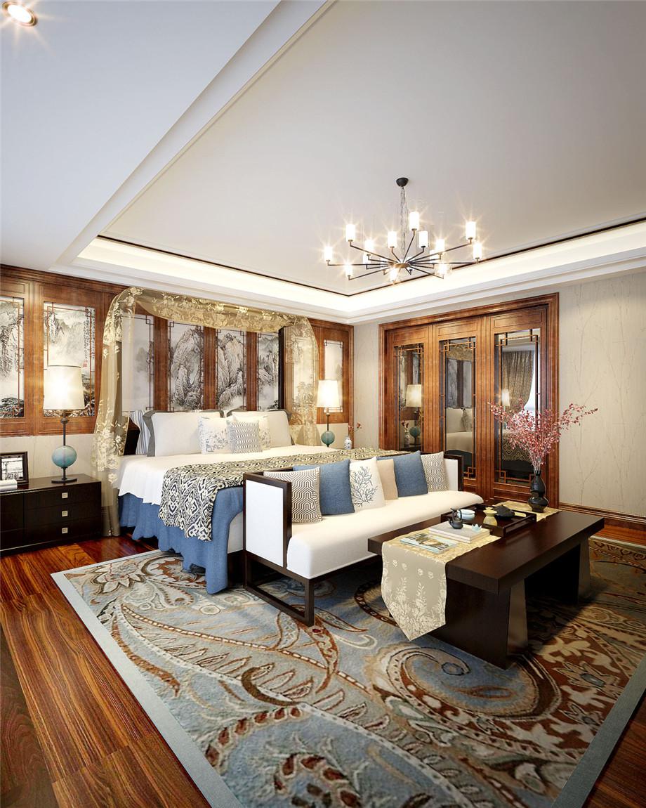 中海開(kāi)元壹號(hào)小區(qū)138平米新中式設(shè)計(jì)方案