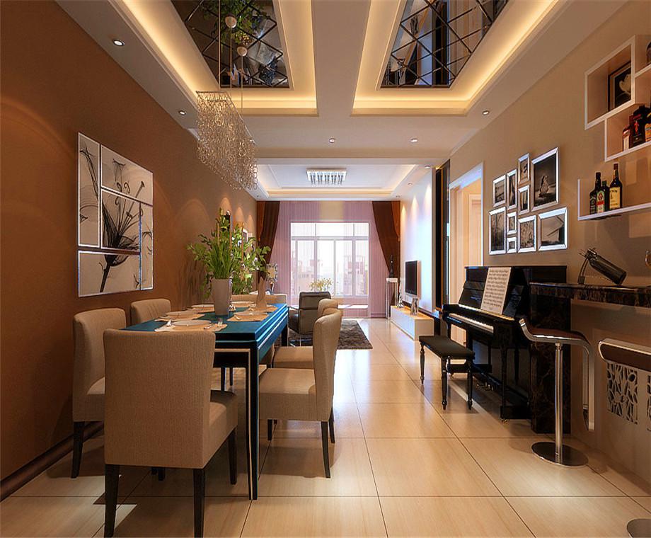 鴻運大廈120平米現(xiàn)代簡約風格設計方案