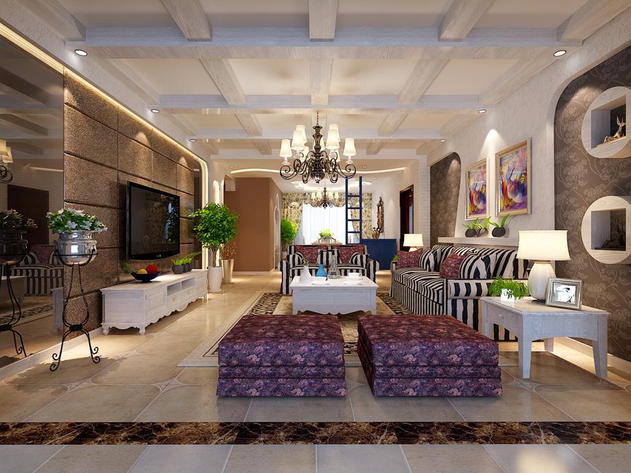 逸翠園180平米現(xiàn)代及田園風(fēng)格設(shè)計