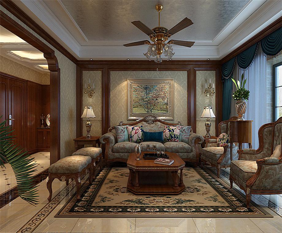 紫薇永和坊170平米美式鄉(xiāng)村風(fēng)格設(shè)計(jì)方案