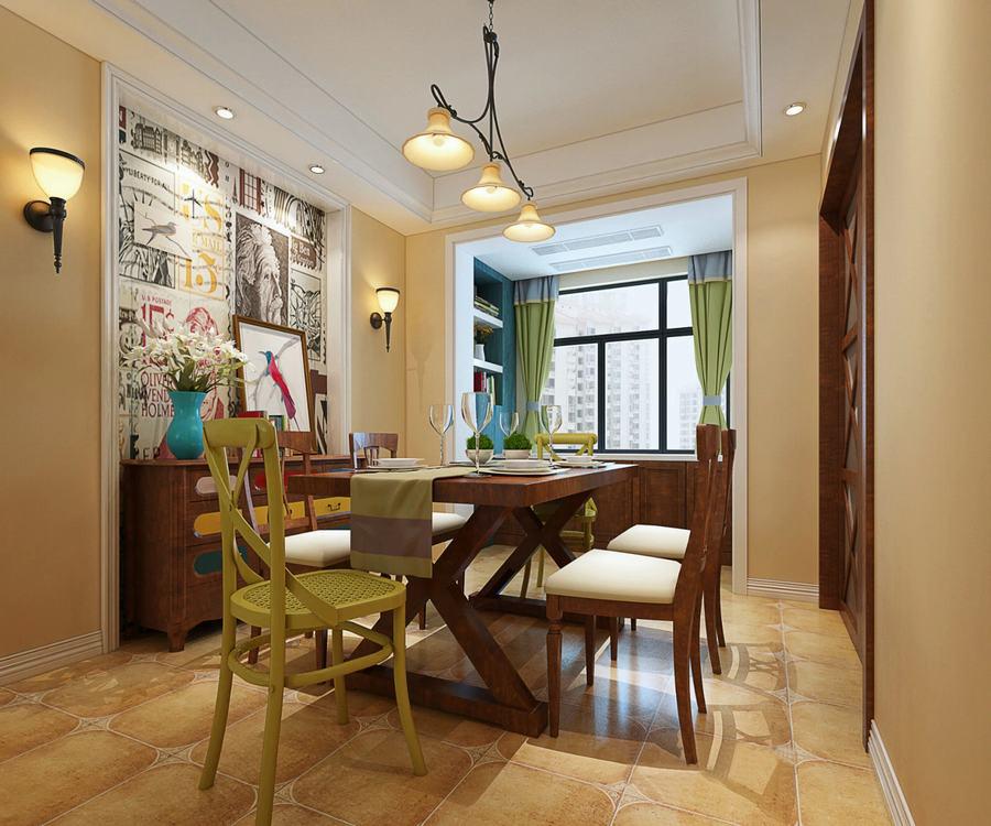 首創(chuàng)國際城100平方米美式風(fēng)格