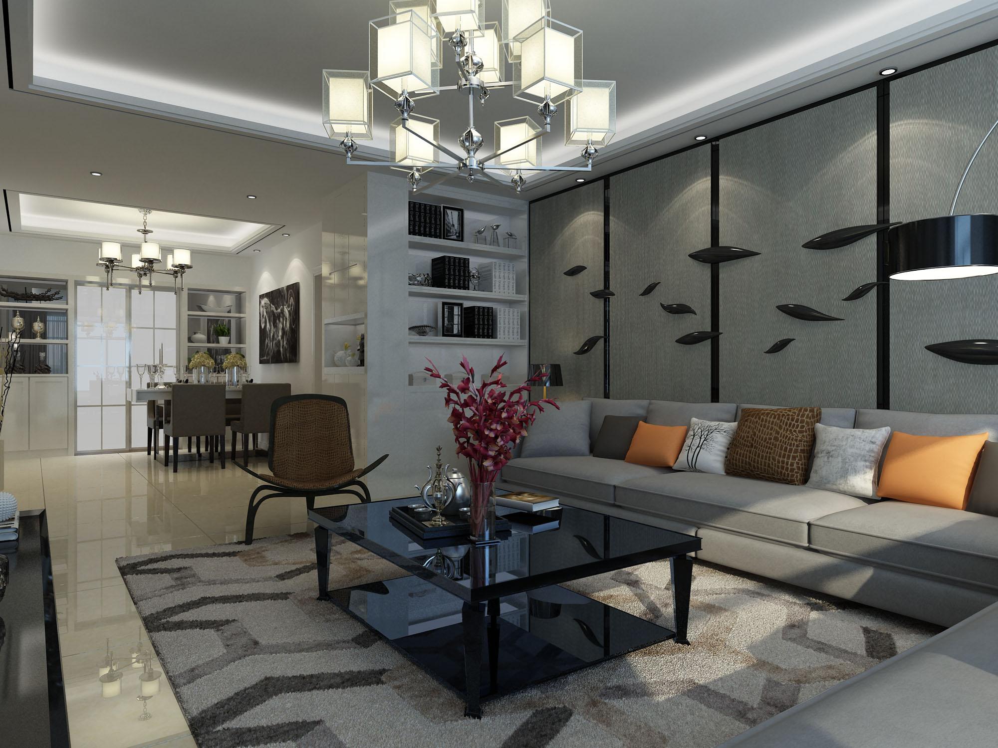 鑫苑大都匯小區(qū)140平米現(xiàn)代簡約風(fēng)格設(shè)計(jì)方案