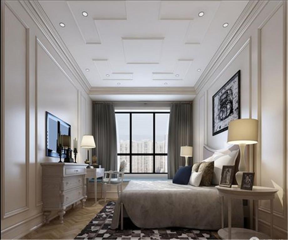 中海開元壹號128平方歐式風格設(shè)計方案