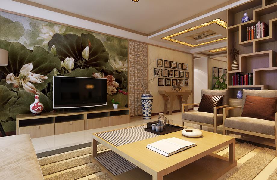 西北工業(yè)大學(xué)180平米新中式風(fēng)格