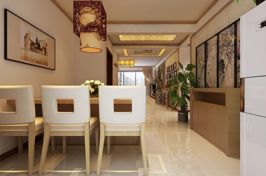 西北工業(yè)大學(xué)180平米新中式風(fēng)格