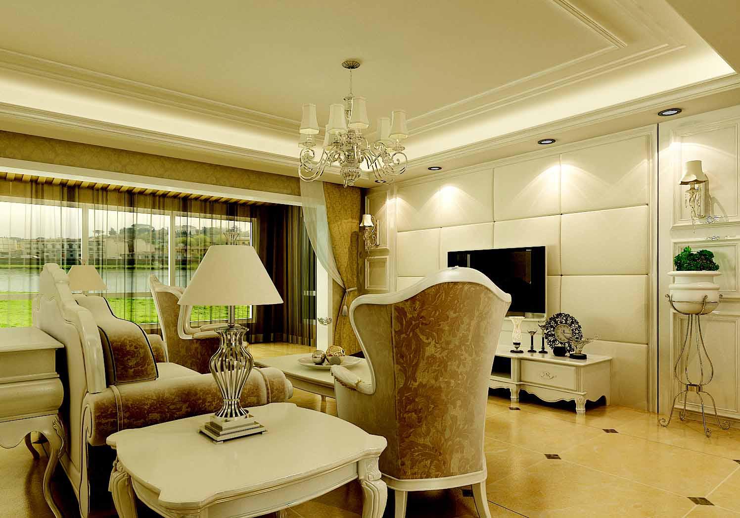 紫薇風(fēng)尚176平米簡(jiǎn)歐風(fēng)格設(shè)計(jì)方案