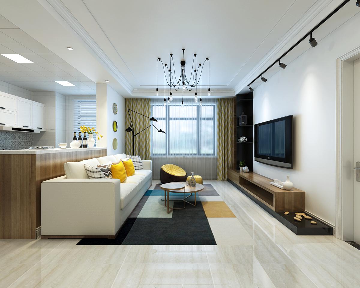 御錦城小區(qū)115平米現(xiàn)代簡(jiǎn)約風(fēng)格設(shè)計(jì)方案