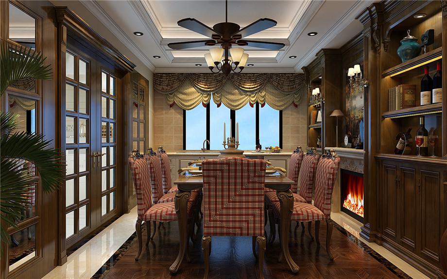 龍湖花千樹280平米美式設(shè)計(jì)方案