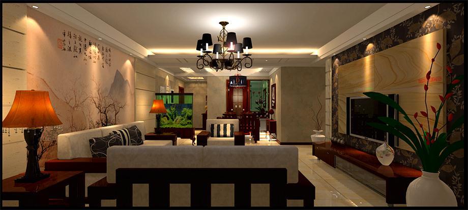 西航外招小區(qū)134平米中式風(fēng)格4.5萬