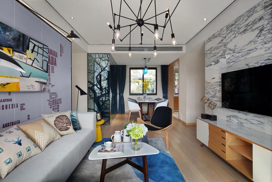 金科天籟城130平米15萬(wàn)現(xiàn)代風(fēng)格