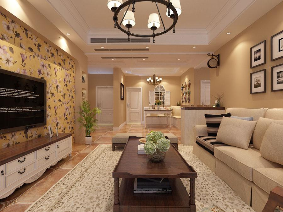 金地西灃公元130平米5萬田園風(fēng)格