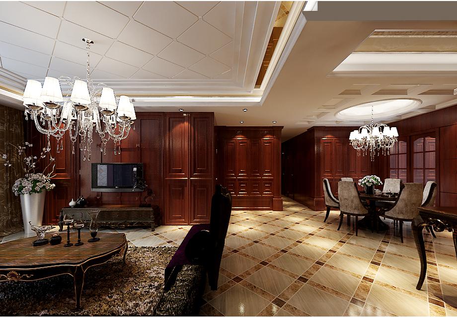 曲江風景線230平米美式鄉(xiāng)村風格