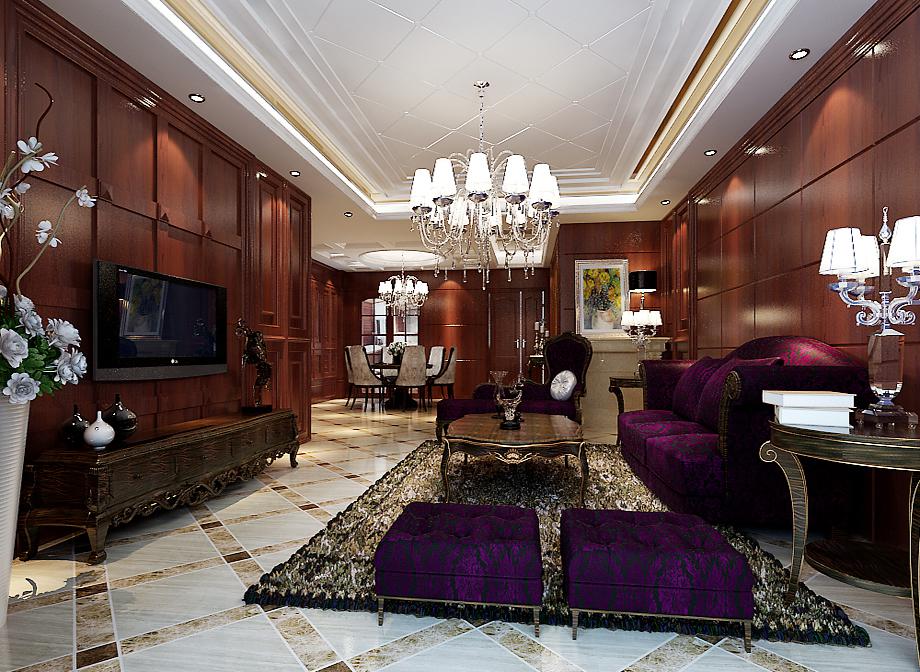 曲江風景線230平米美式鄉(xiāng)村風格