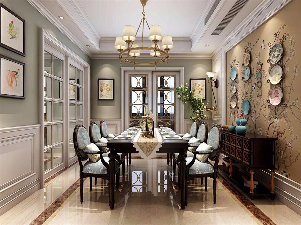 龍湖花千樹140平米美式風(fēng)格